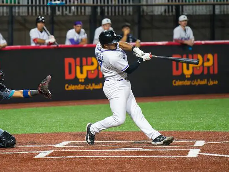 Patel’s strikeouts and Ojeda’s solo home run inspire Mumbai Cobras to victory over Mid East Falcons